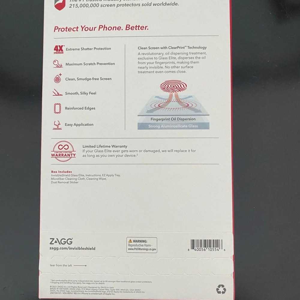 Glass Elite Screen Protector - Black
